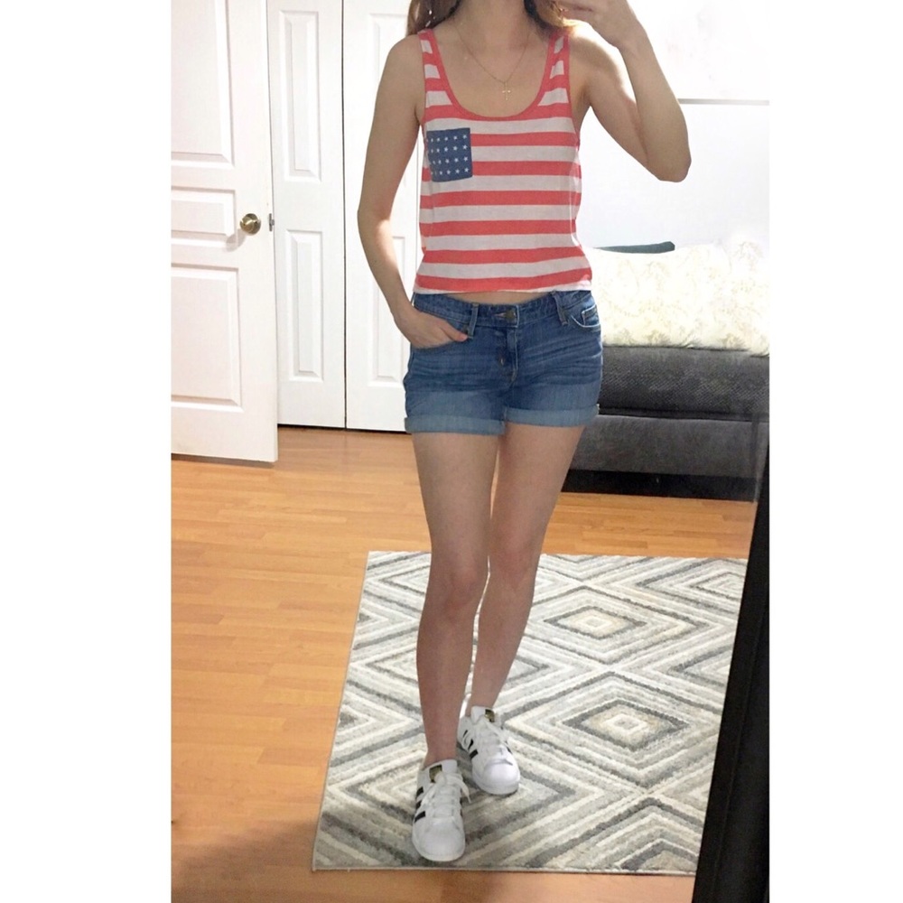 American Flag Crop Tank - Picture 4 of 4